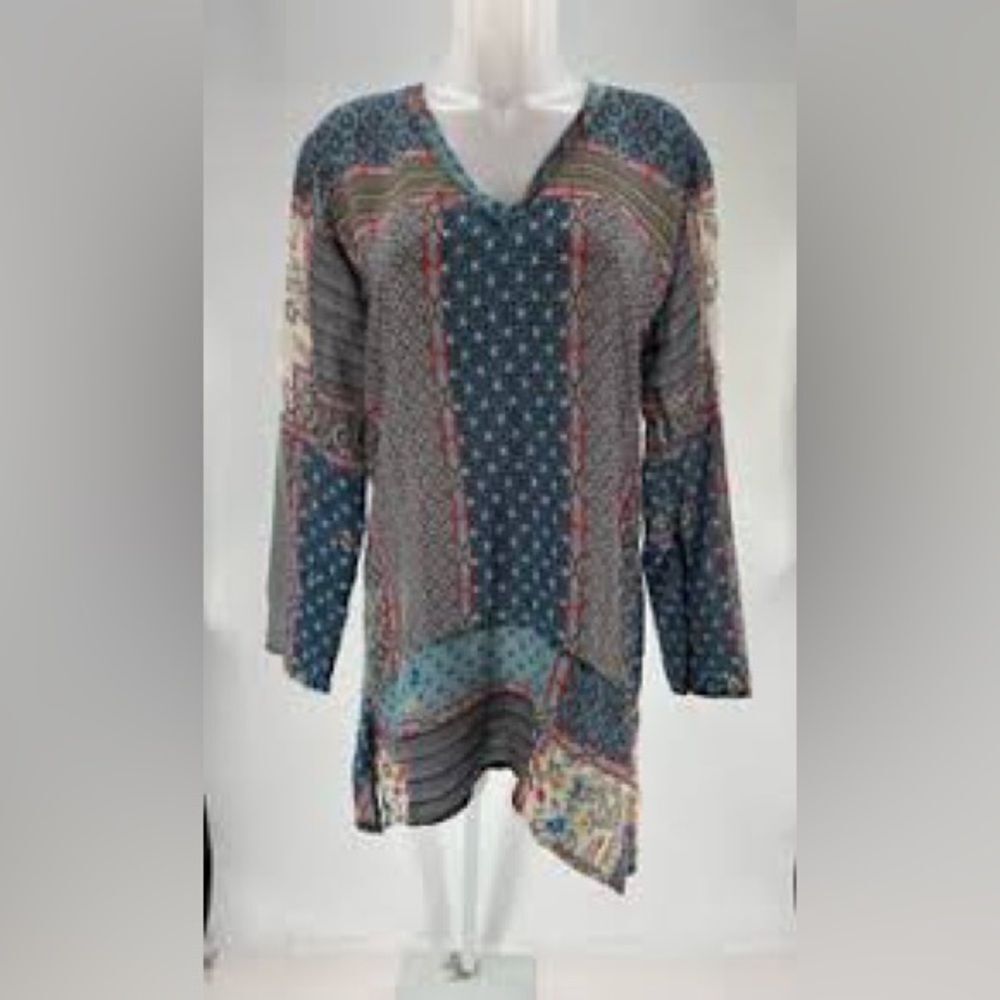 Johnny Was Multicolor Patchwork Tunic